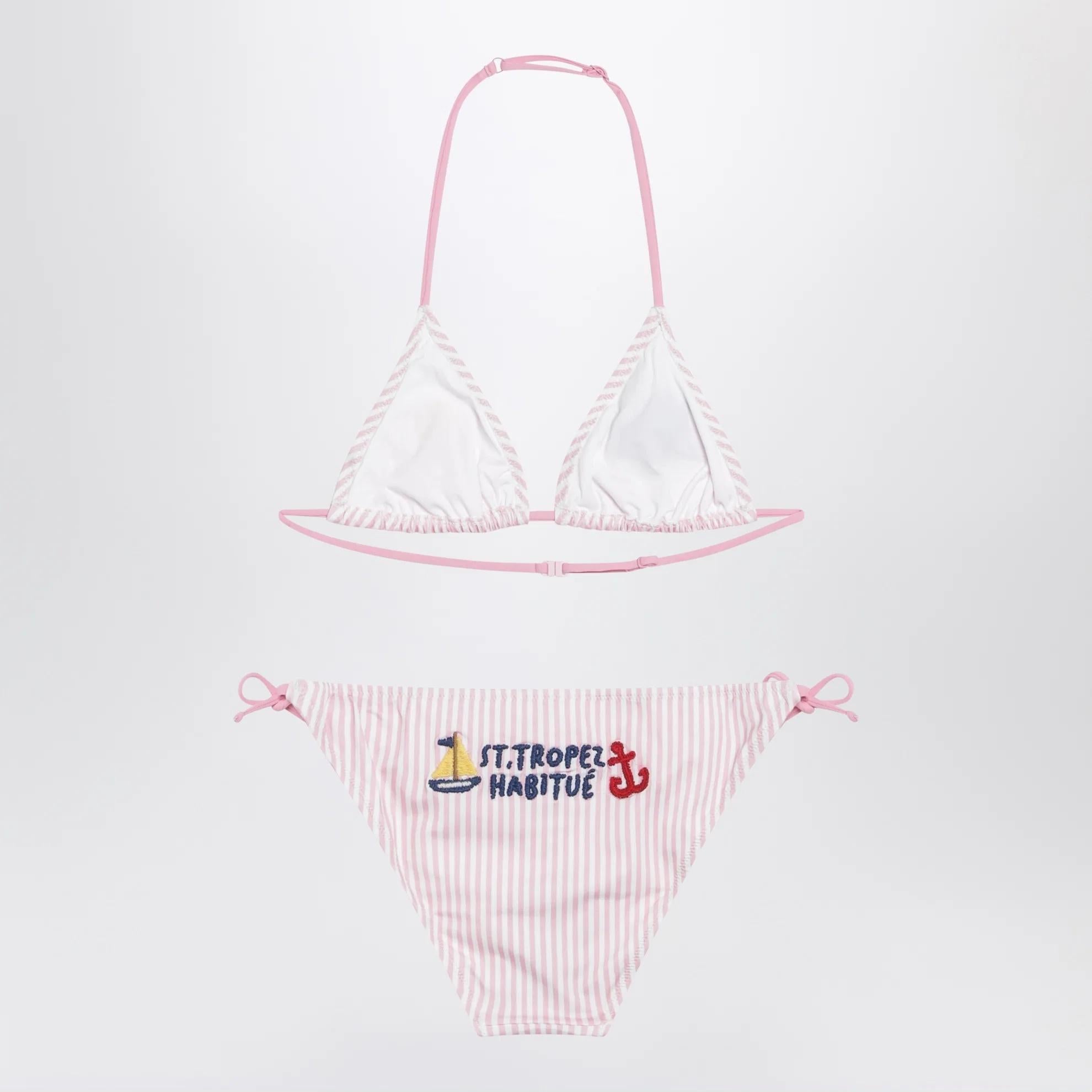 Bikini due pezzi con motivo a righe HOL0001 03252L MC2 SAINT BARTH 