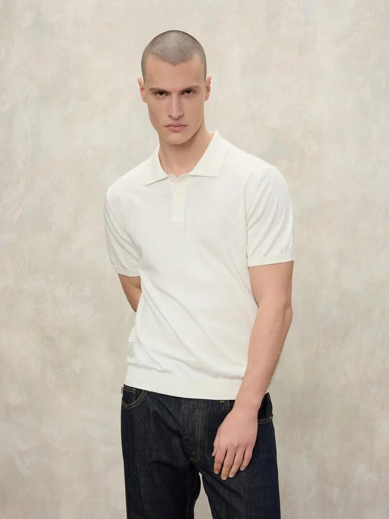 Maglia polo tinta in capo Custer 26SBLUM06472 102 BLAUER 
