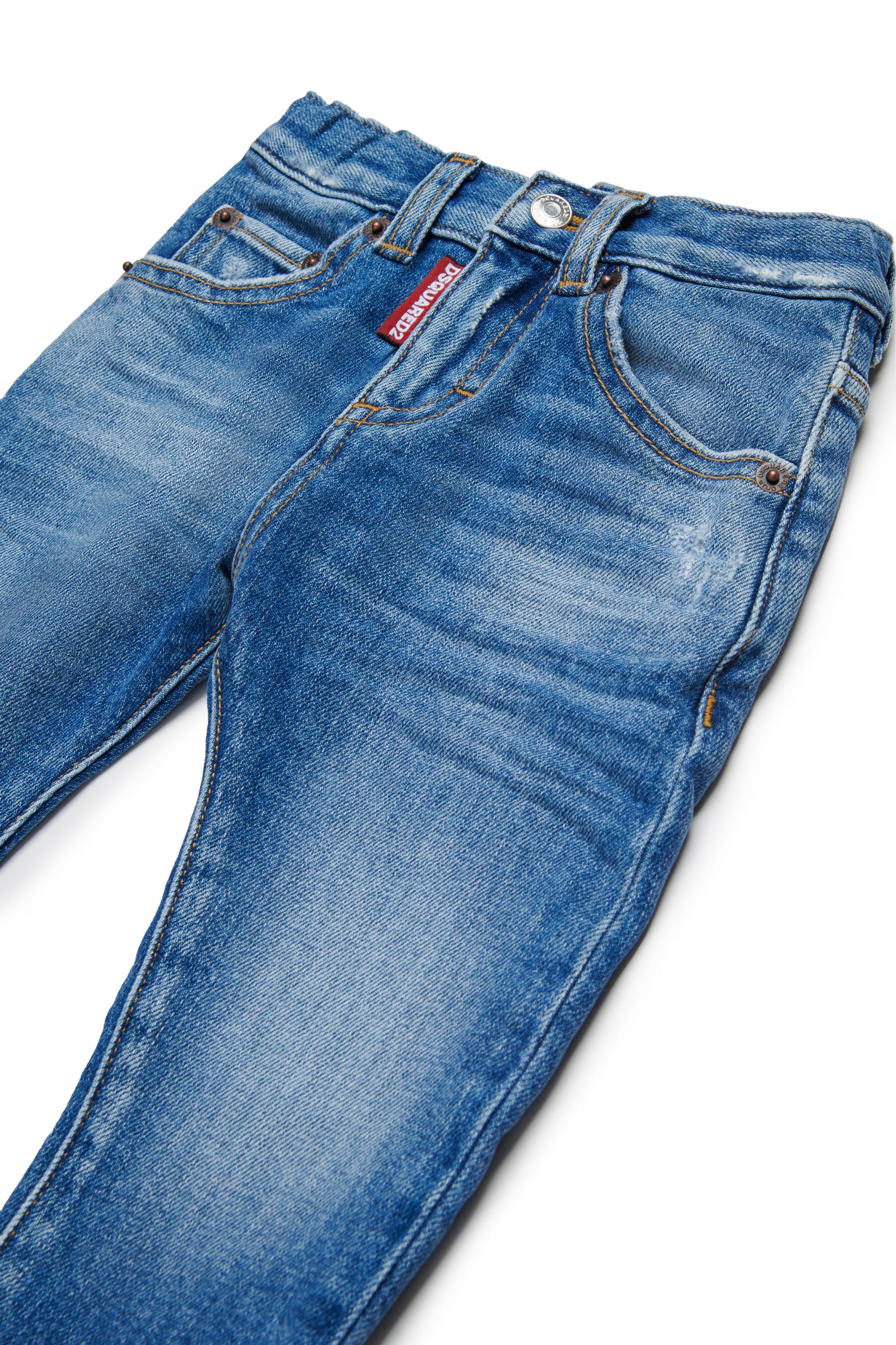 D2Kids Newborn Medium Preppy Wash Jeans DQ01TCD0ABX DQ01 DSQUARED2 