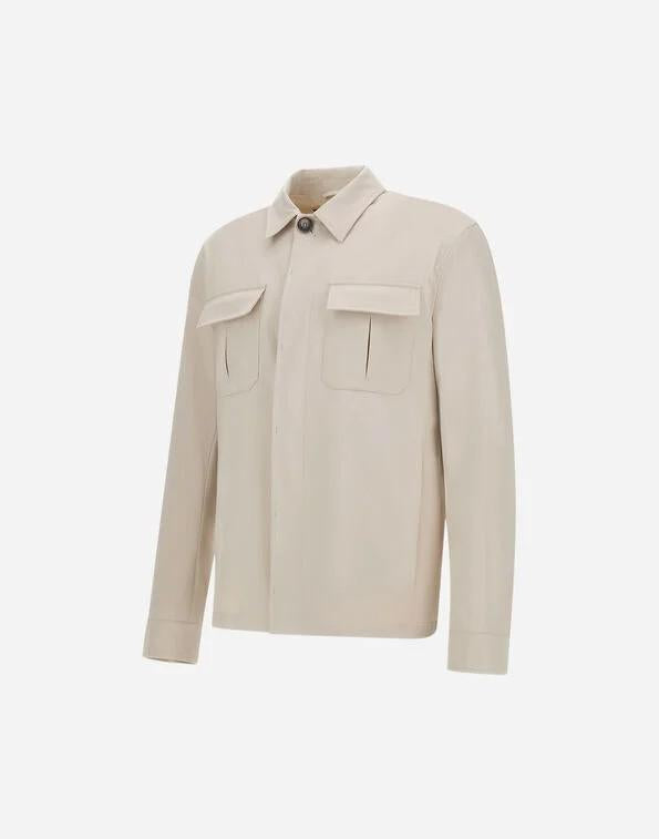Shacket in cotton gabardine stretch GI000634U13286S 9403 HERNO 