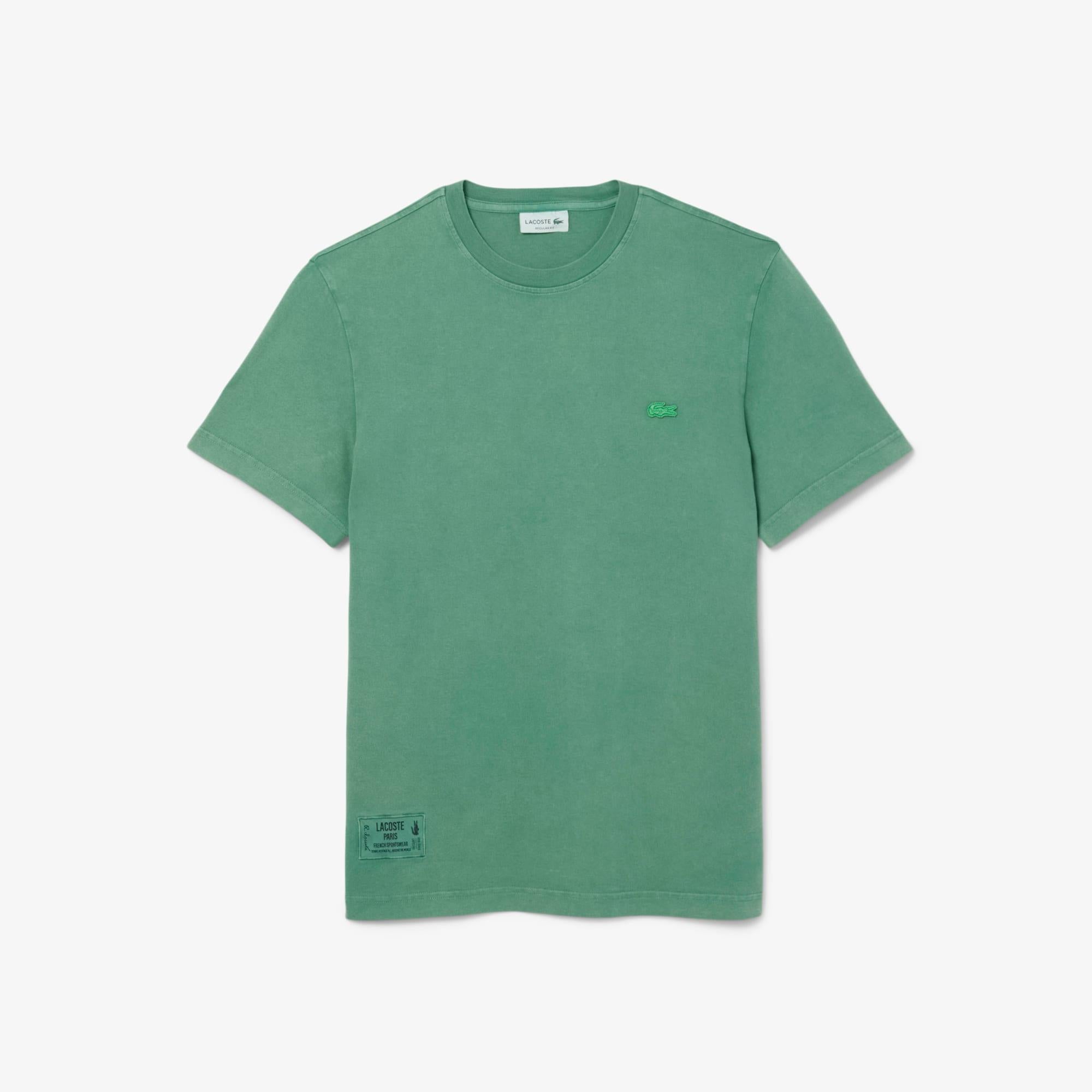 T-shirt in jersey effetto lavato TH9894 132 LACOSTE 