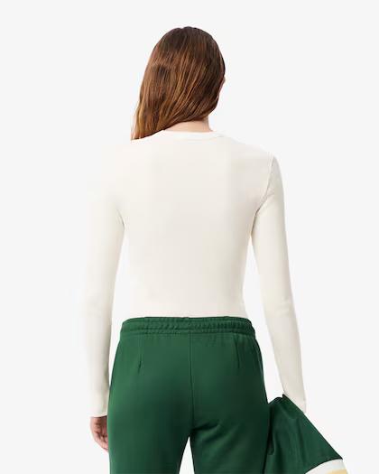T-shirt in cotone a costine slim fit TF1692 70V LACOSTE 