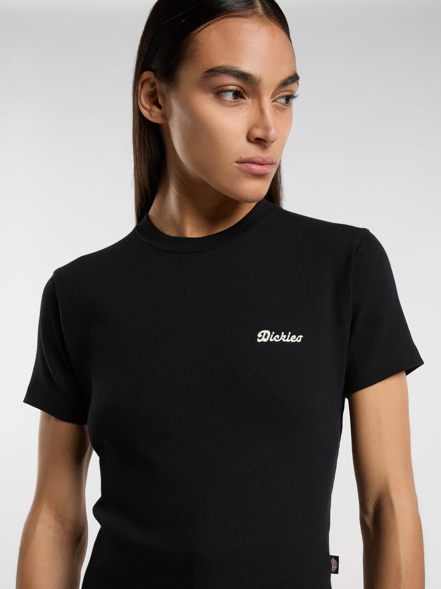 T-shirt Lewistown Ricamata DK0A4Z8J BLK1 DICKIES 