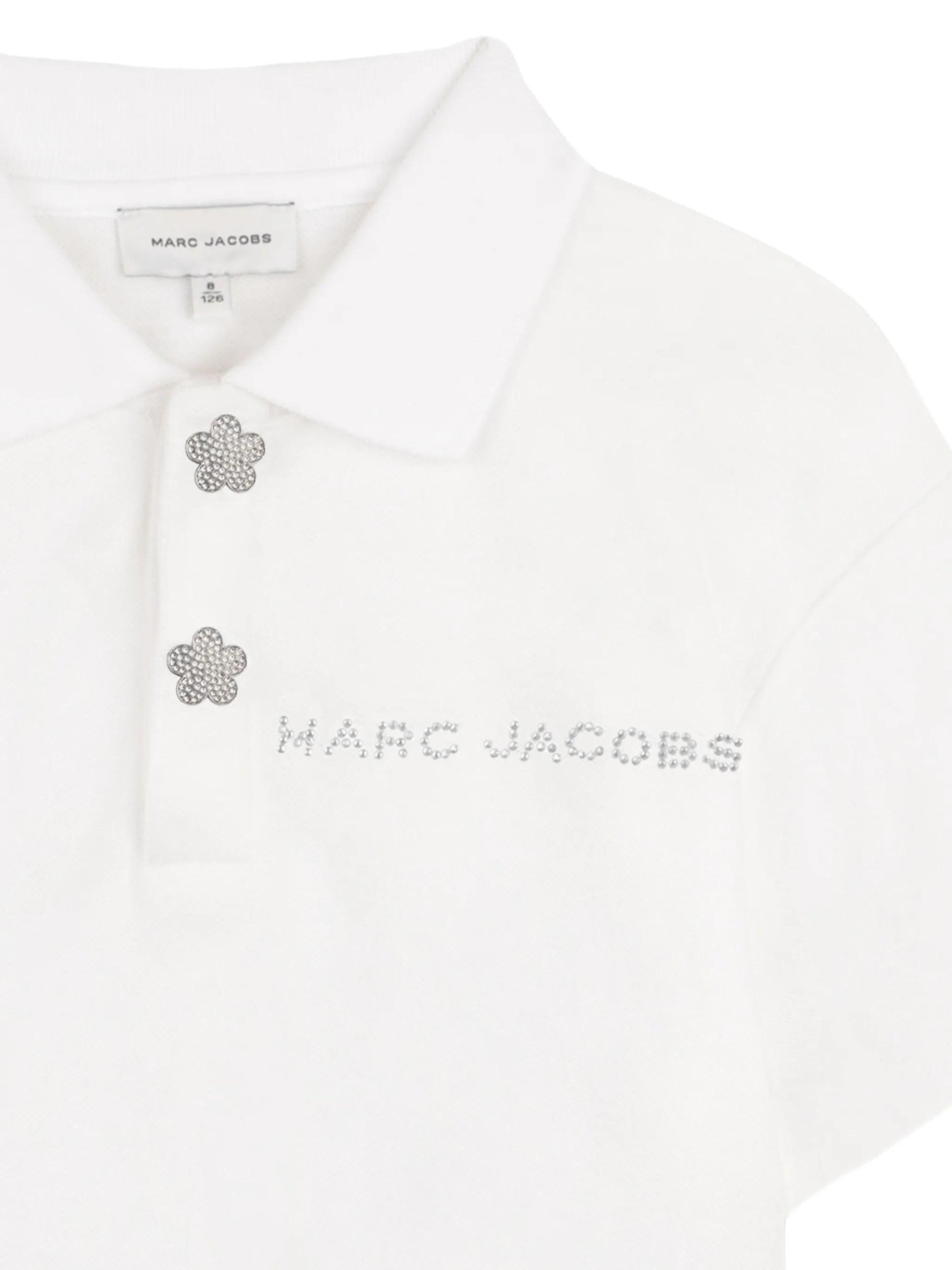 Polo con applicazioni floreali W60739 10PA MARC JACOBS 