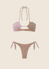 Bikini Fascia con Slip Americano Regolabile Gold