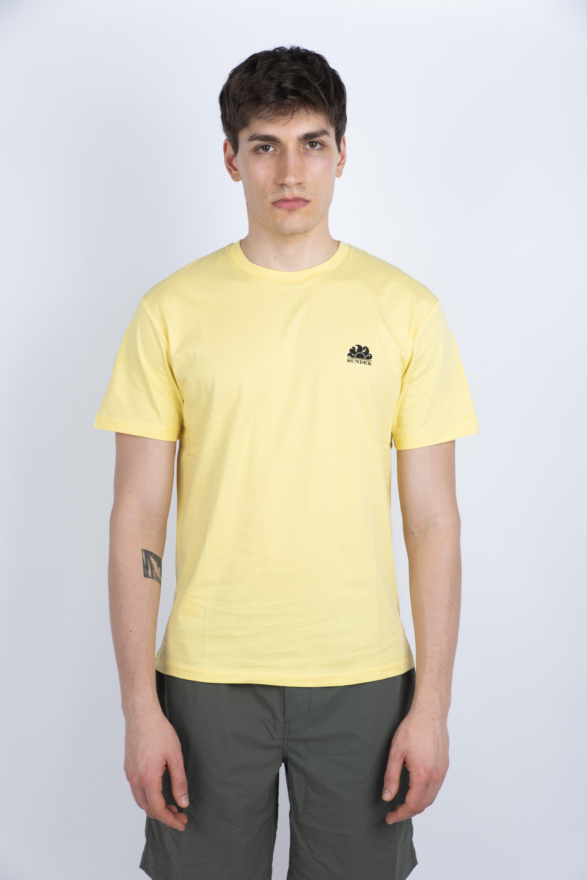 T-shirt con tasca Wetsuit giallo M673TEJ7800 A6200 SUNDEK 
