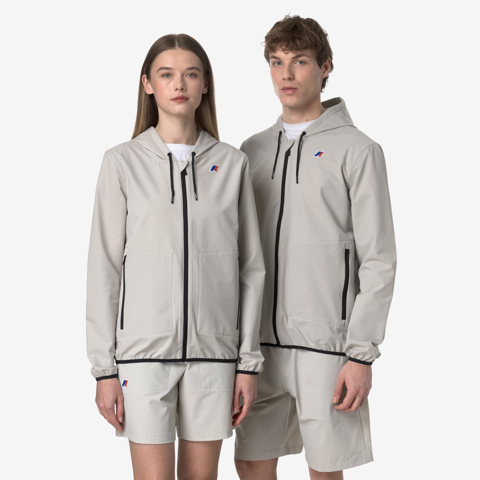 Giacca in pile da viaggio ripiegabile unisex beige K2122YW 634 K-WAY 