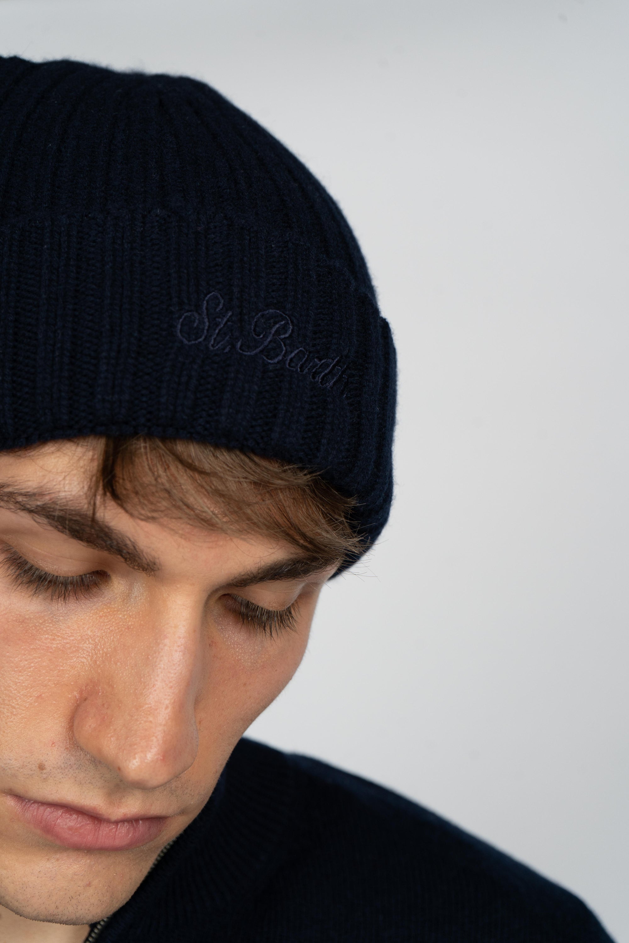 Berretto Wengen con Ricamo St. Barth WENG027 00063I MC2 SAINT BARTH 