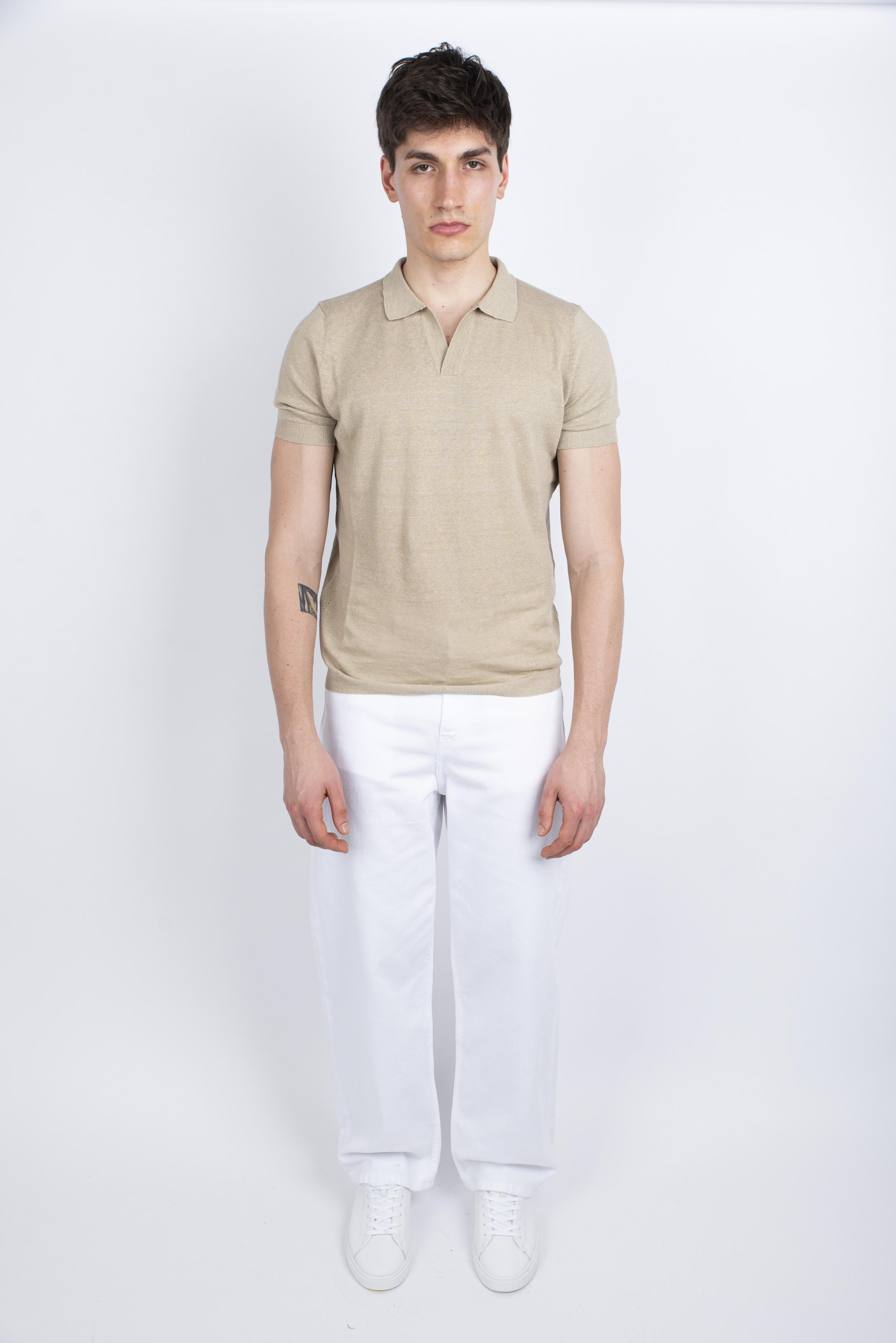 Polo lino Amaranto Uomo B9D0016 DU06M AMARANTO 