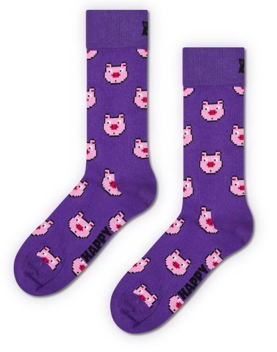 Pig Sock P003167 PURPLE HAPPY SOCKS 