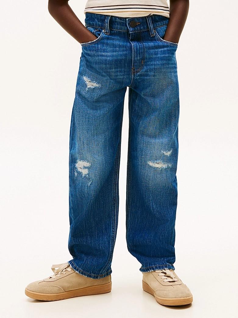 Loose jeans con strappi KB0KB10036T 1BK TOMMY HILFIGER 