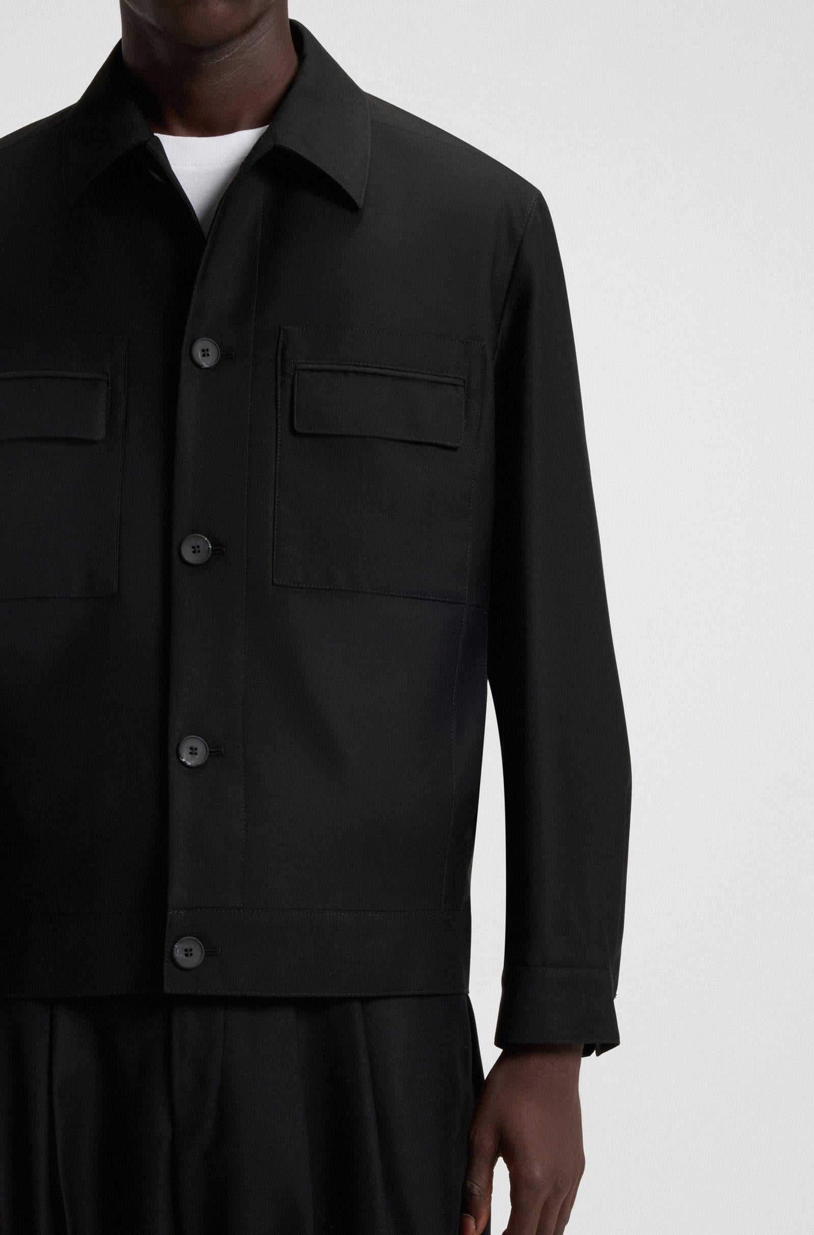 Giacca slim-fit in twill blend wool 50547219 001 HUGO 