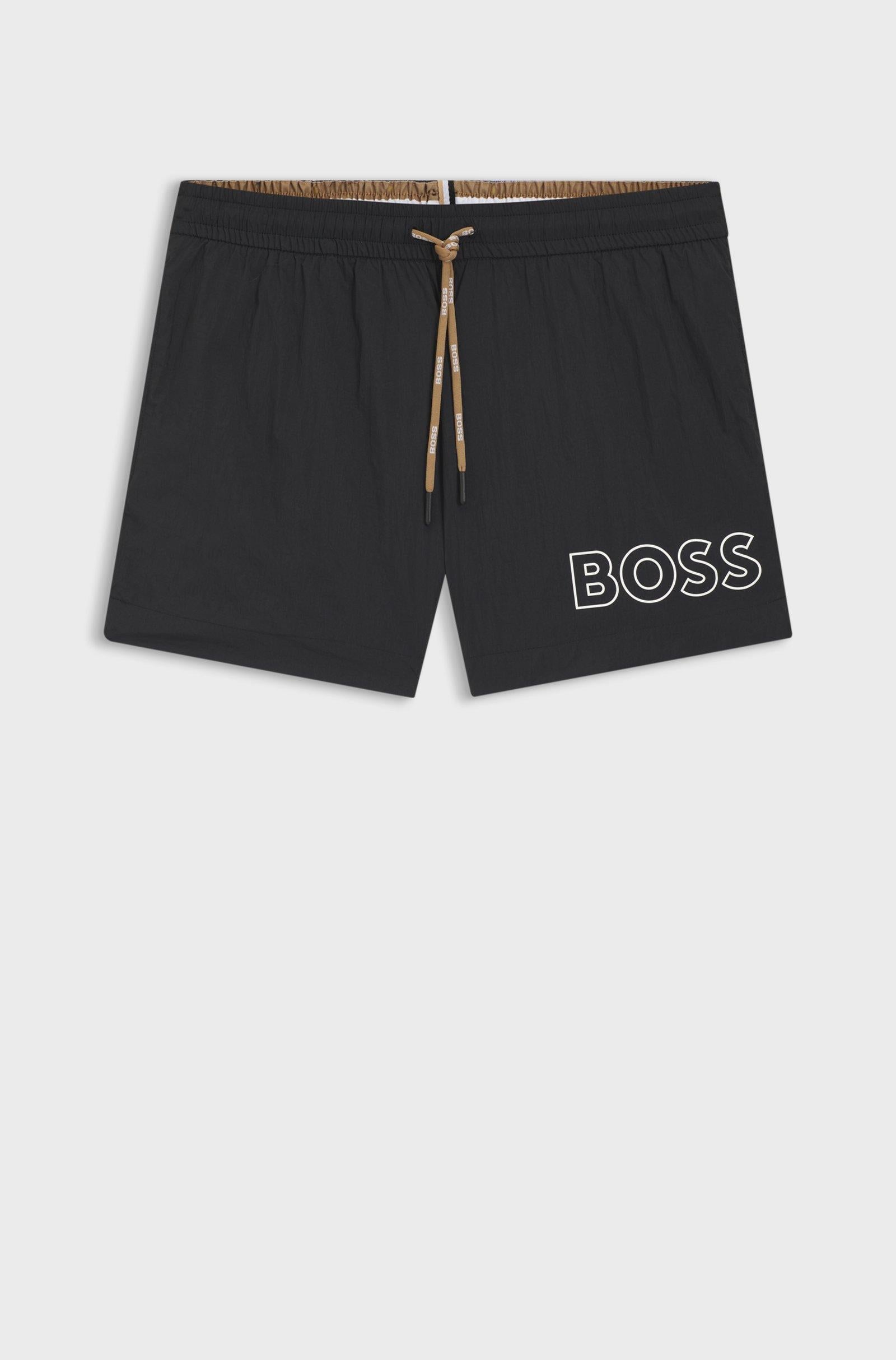 Boxer da mare con logo stampato a contorno 50469280 005 BOSS 