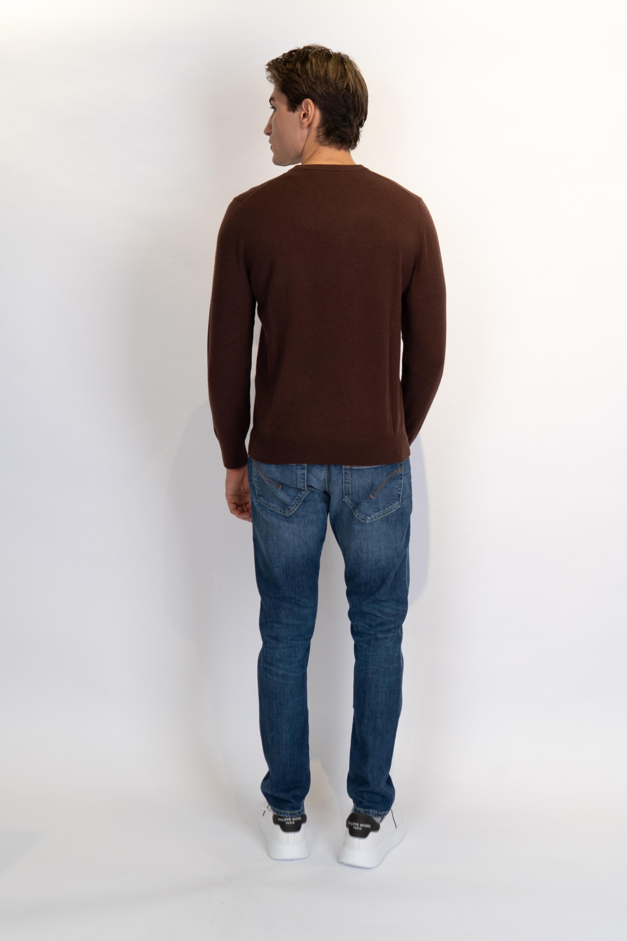 Maglione a girocollo Heron Light con ricamo Amari e Monti HER0024 03498I MC2 SAINT BARTH 