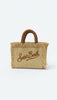 Micro Vanity Bag with Straw Effect