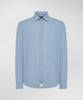 Dominic MU Camicia in Mussola di cotone blu fumo