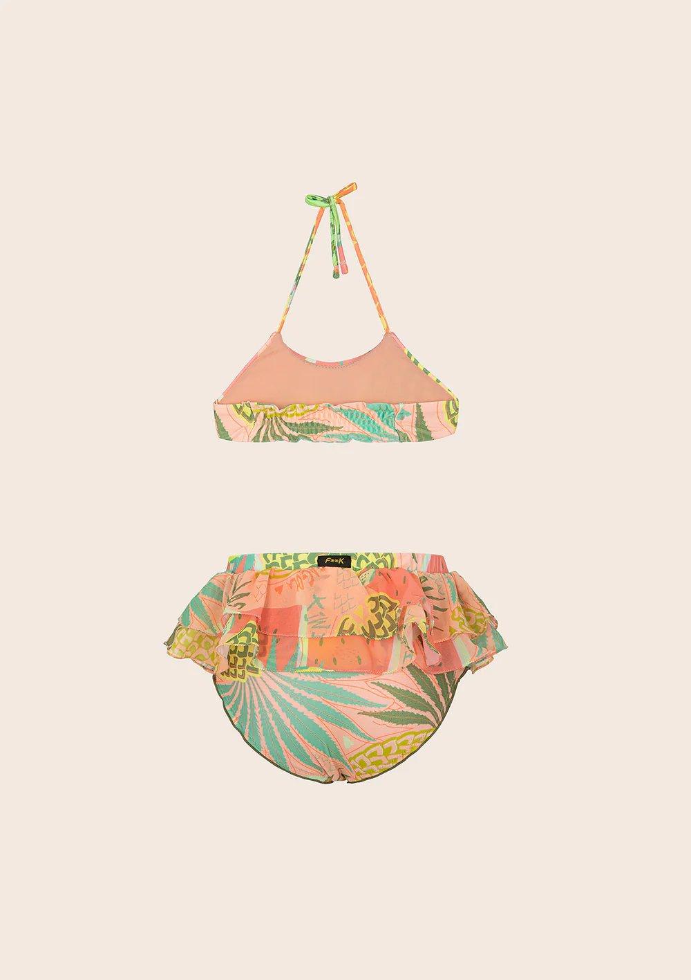 Bikini Neonata Top con Slip Bon Bon Fantasia arancione B1A04UBX 20 F**K 