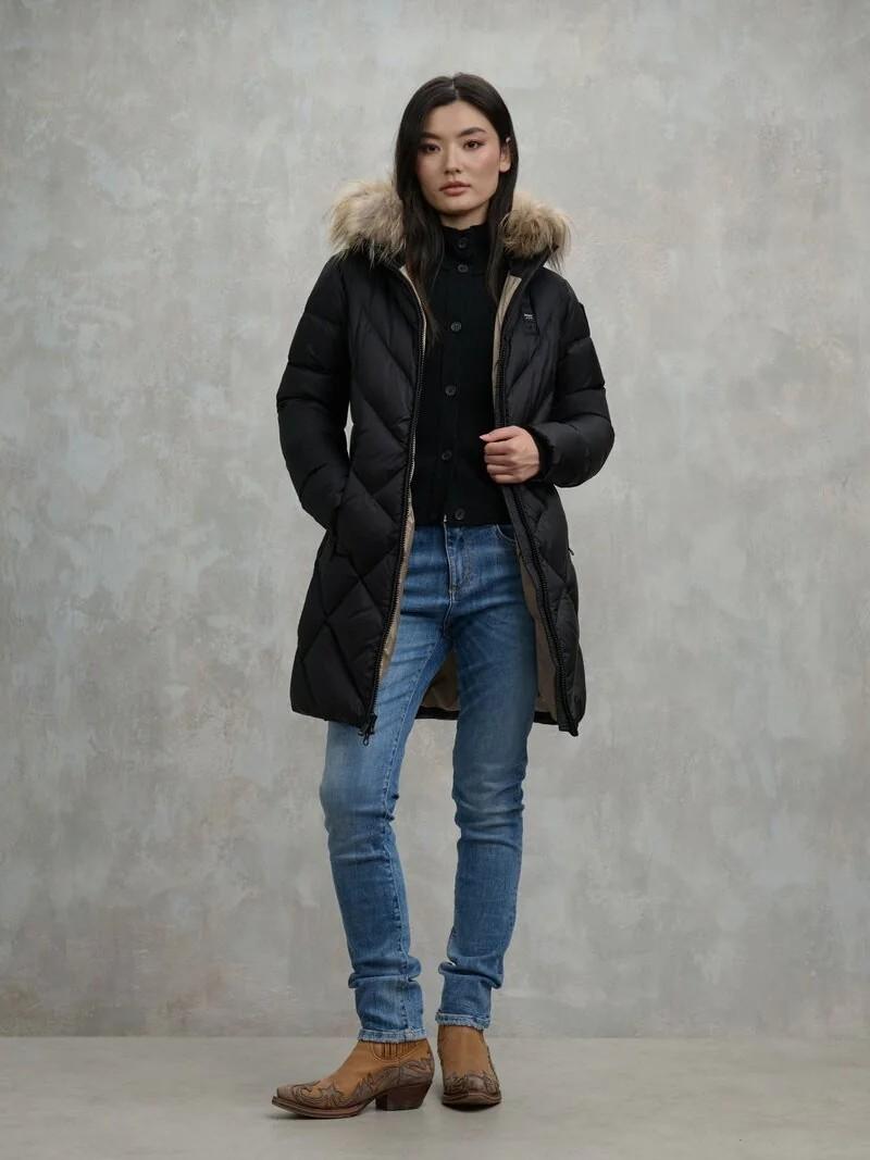 Piumino lungo althea 25WBLDK03098 999EI BLAUER 