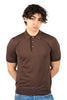 Three-button polo shirt