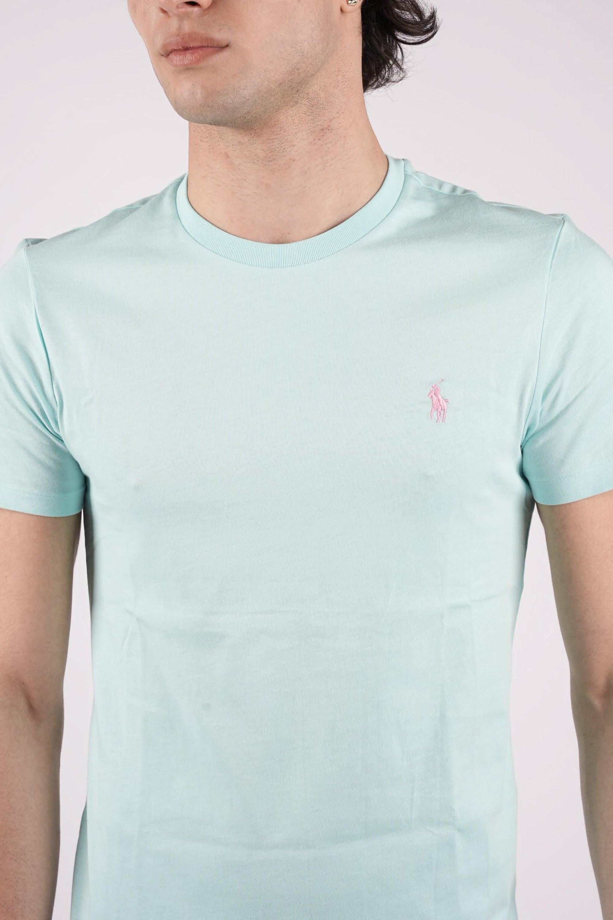T-shirt con logo a contrasto 710671438 506 POLO RALPH LAUREN 