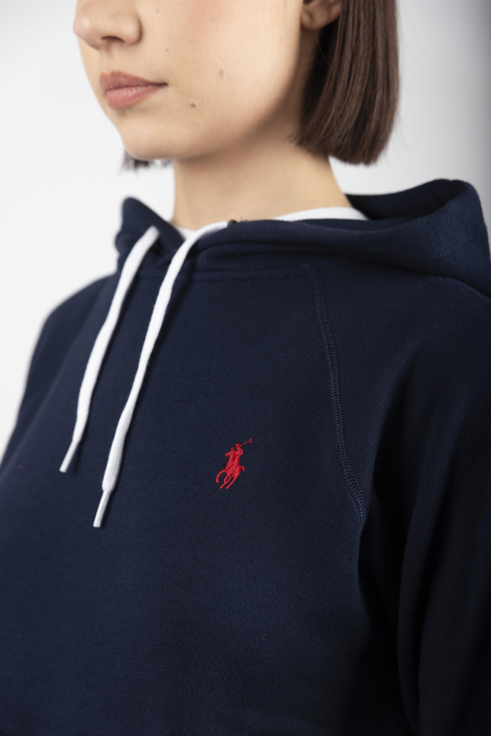 Pullover con cappuccio in felpa blu navy crociera 211935583 009 POLO RALPH LAUREN 