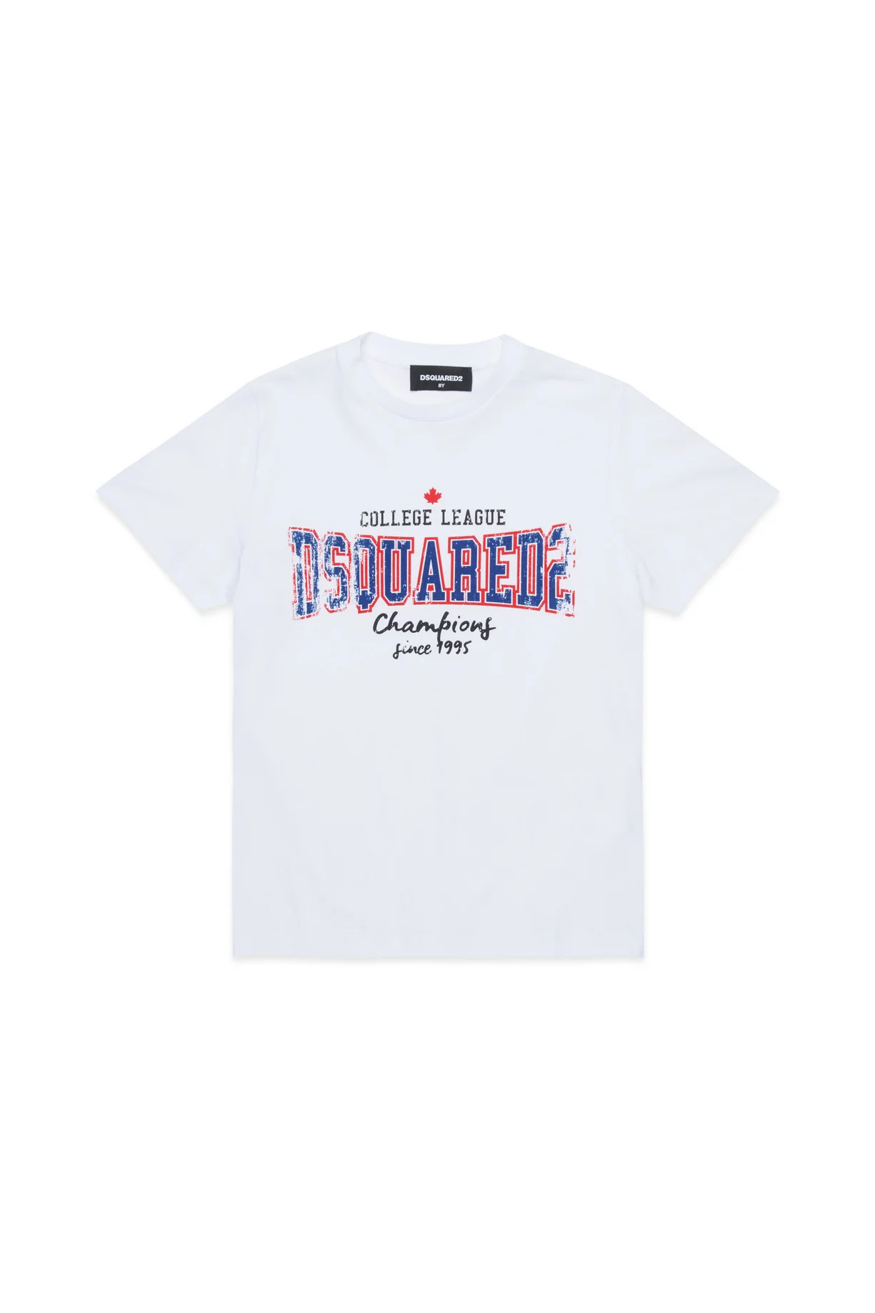D2Kids Junior College T-shirt White  DQ2742D0ACD DQ100 DSQUARED2 