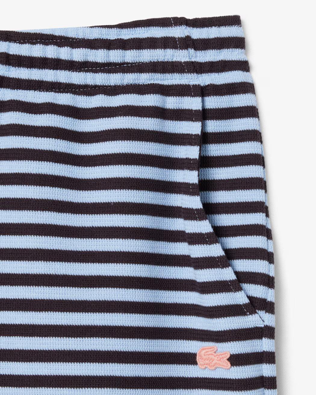 Shorts regular fit in cotone a righe GH2198 4I3 LACOSTE 