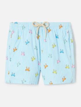 Costume Jean Lighting Stretch a righe con stampa granchietti JEA0022 01081L MC2 SAINT BARTH 