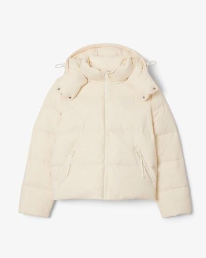 Piumino con cappuccio in taffetà relaxed fit BF3262 XFJ LACOSTE 