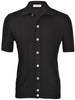 Camicia in maglia a coste nero