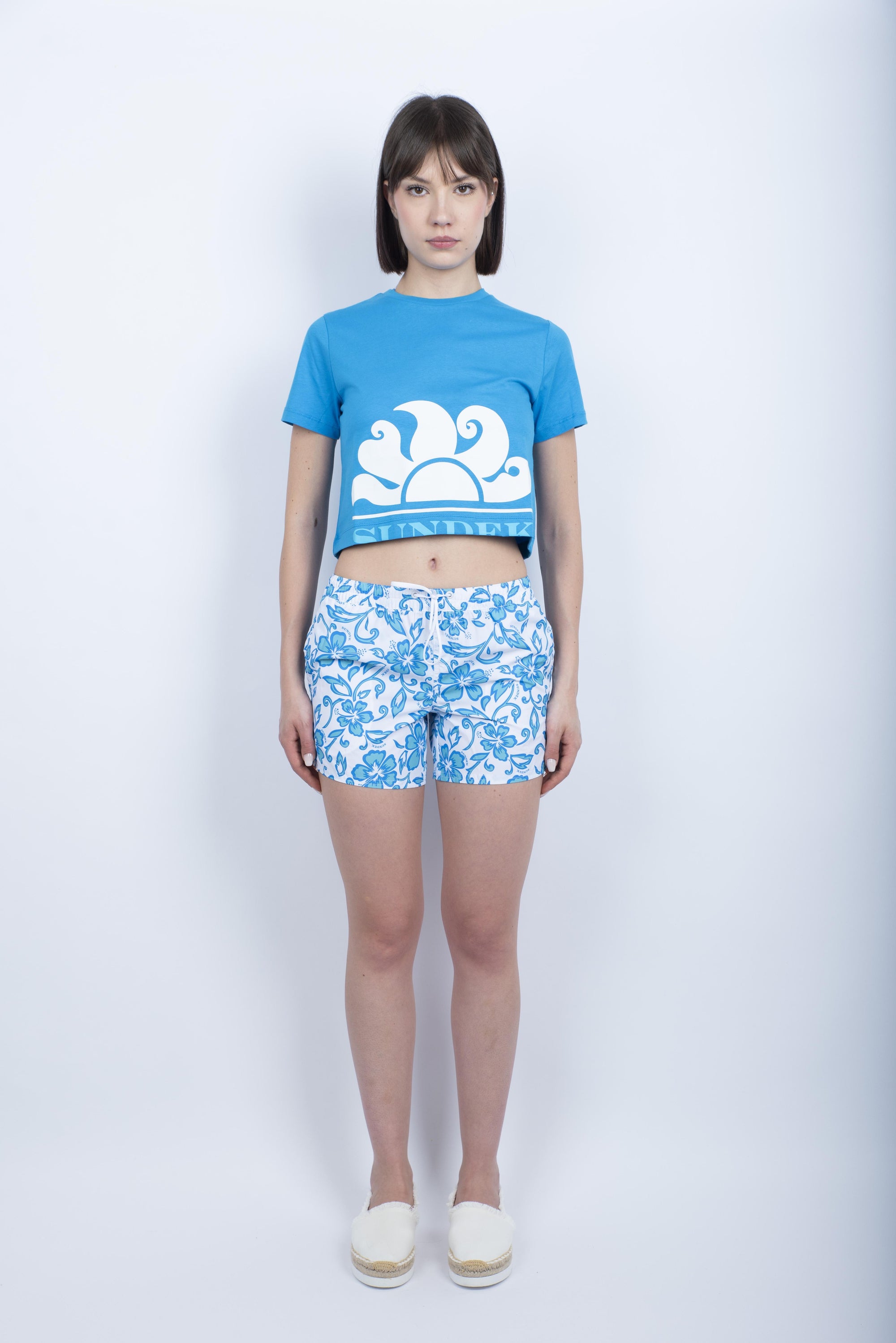 T-shirt crop bilberry W740TEJS000 A7401 SUNDEK 