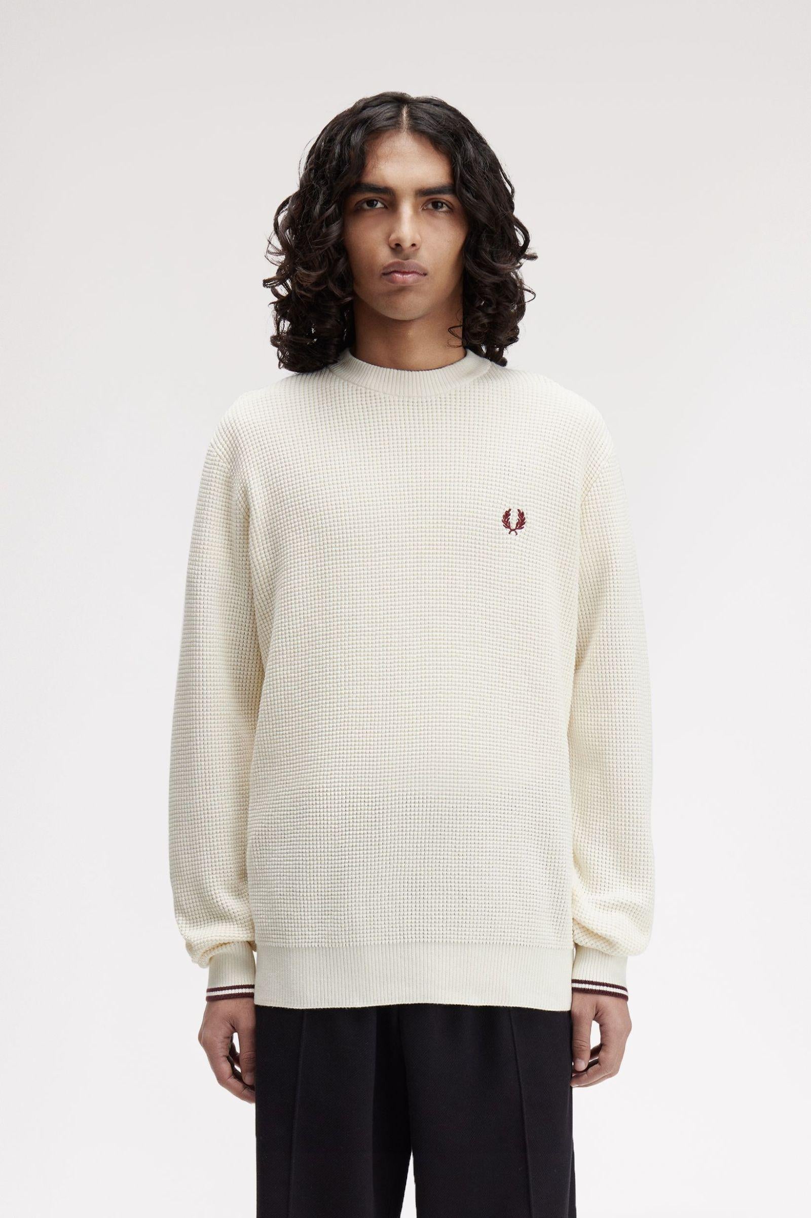 Maglione Con Lavorazione Goffrata K650755 560 FRED PERRY 