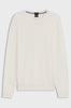 Maglione regular fit in lana vergine con logo ricamato