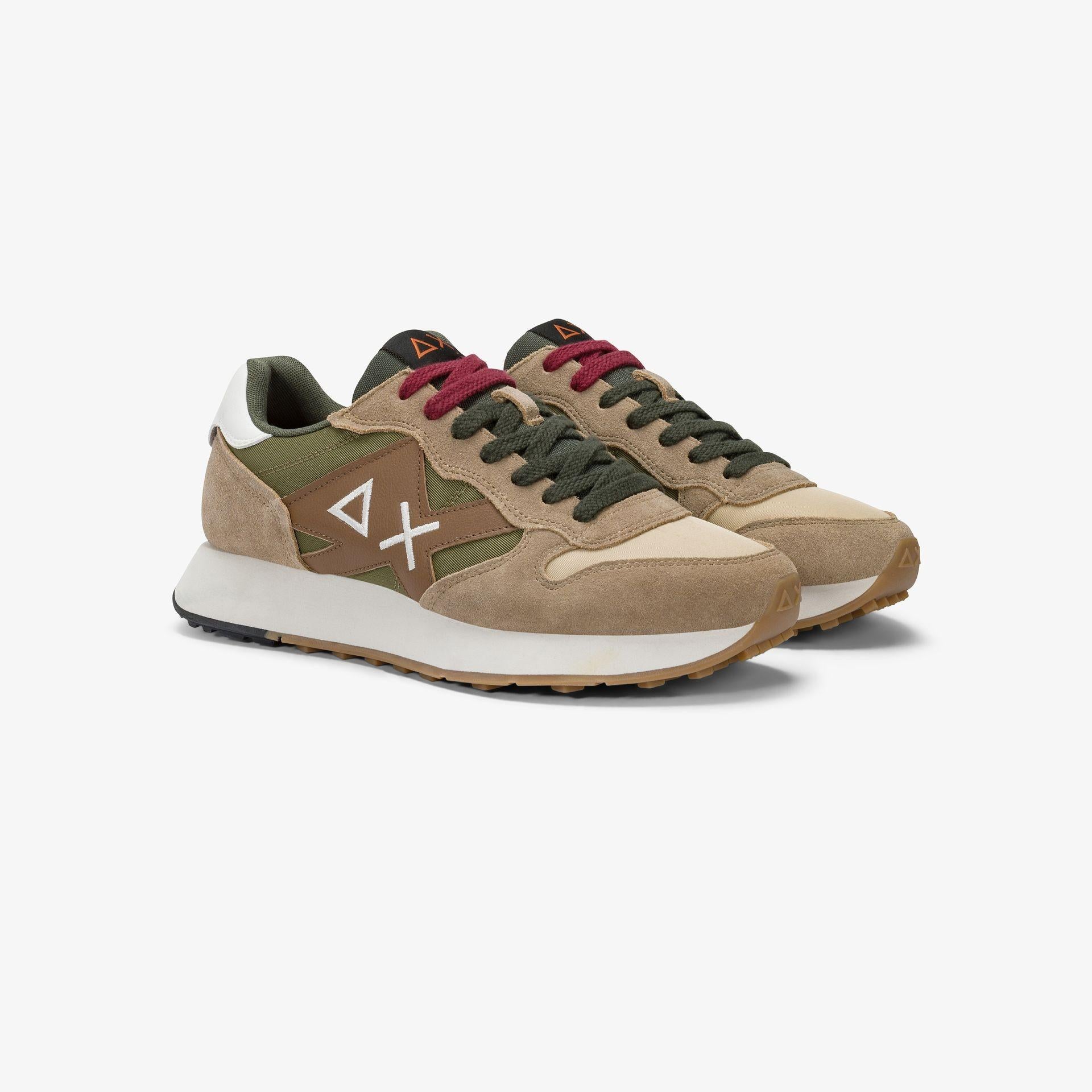 Sneaker Jaki Bicolor in nylon e suede Z45114 77 SUN68 SHOES 