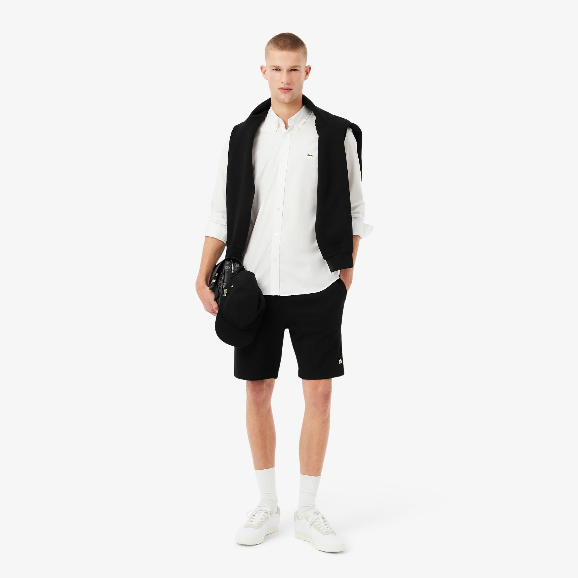 Shorts in tessuto felpato regular fit GH9860 031 LACOSTE 