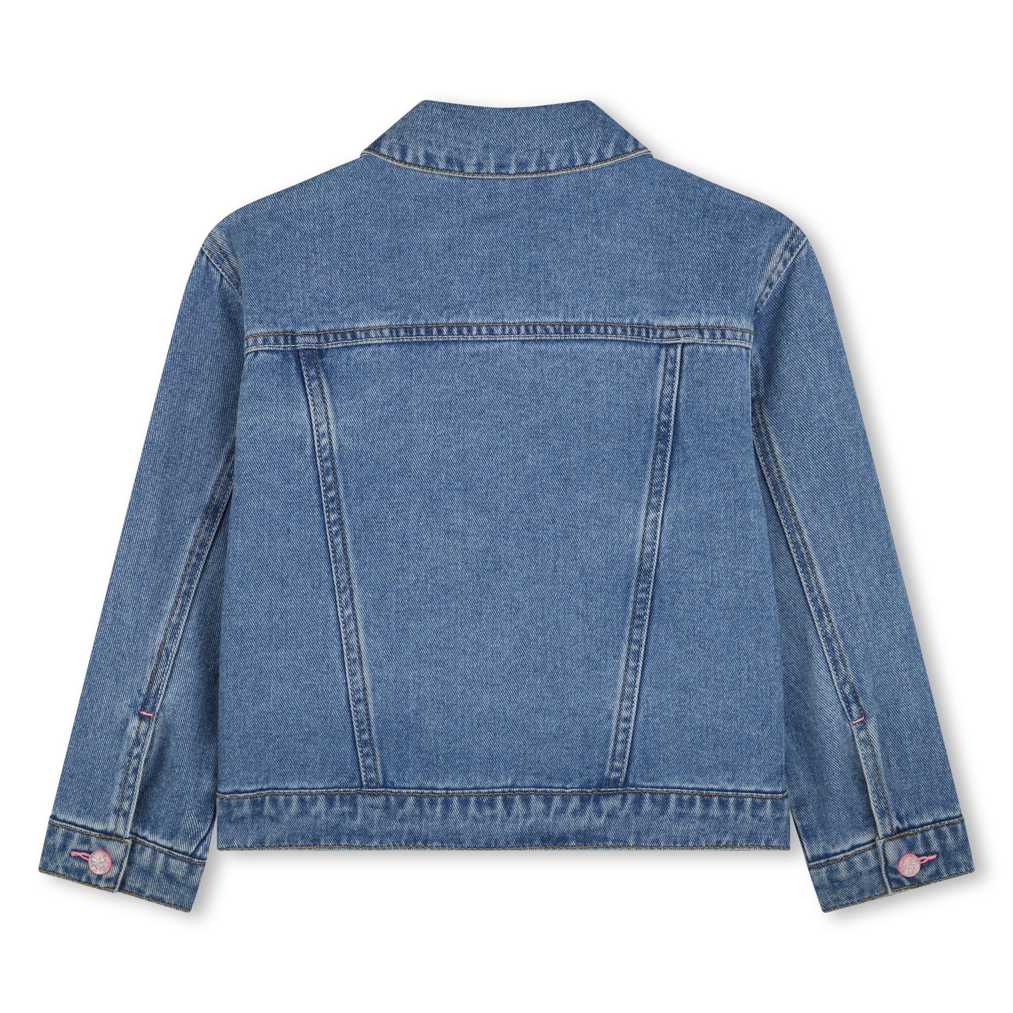 Giacca di jeans con tasca glitterata U20914 Z25 BILLIEBLUSH 