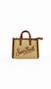 Vivian micro straw-effect bag
