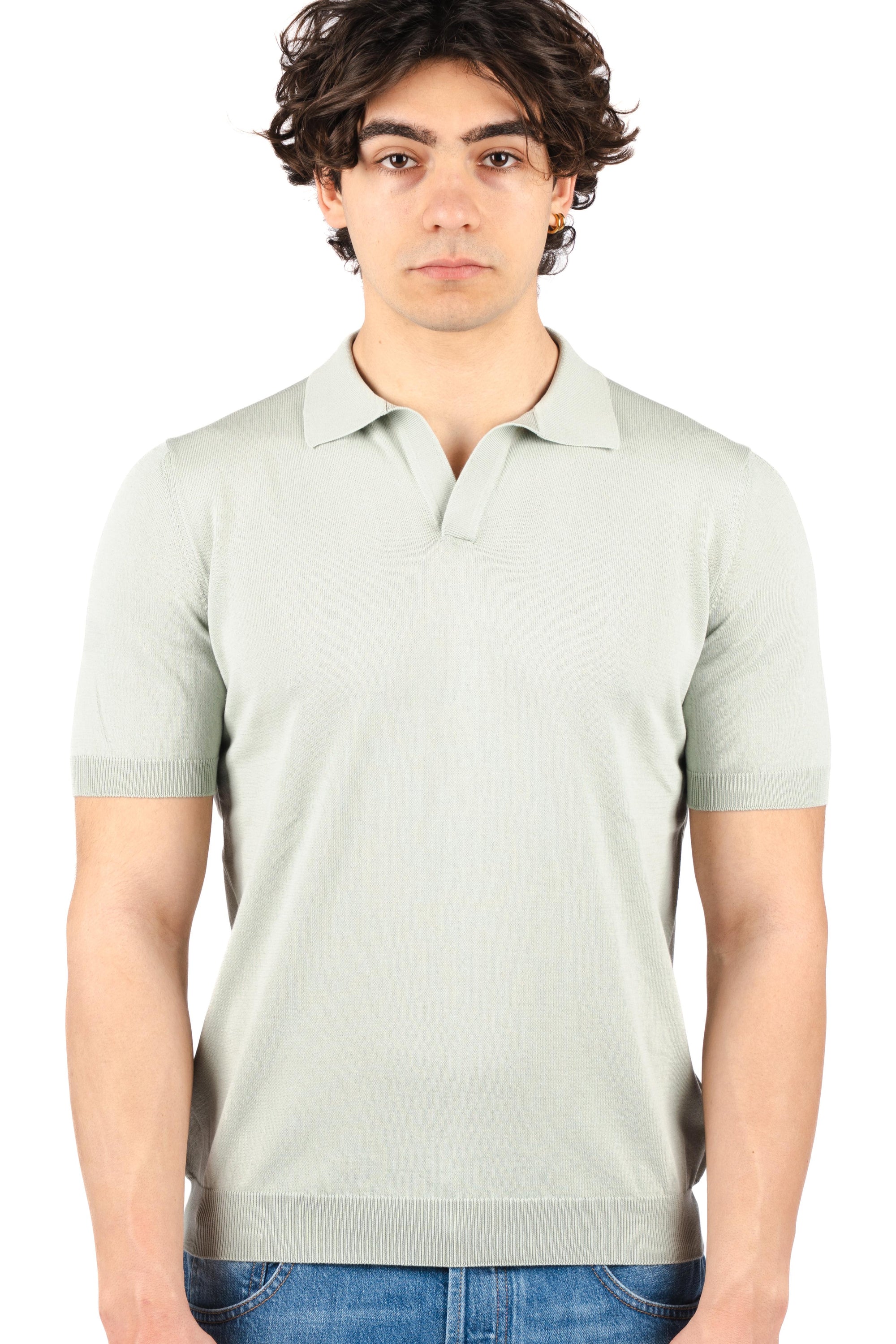 Polo con scollo a v 57132/20689 412 GRAN SASSO 
