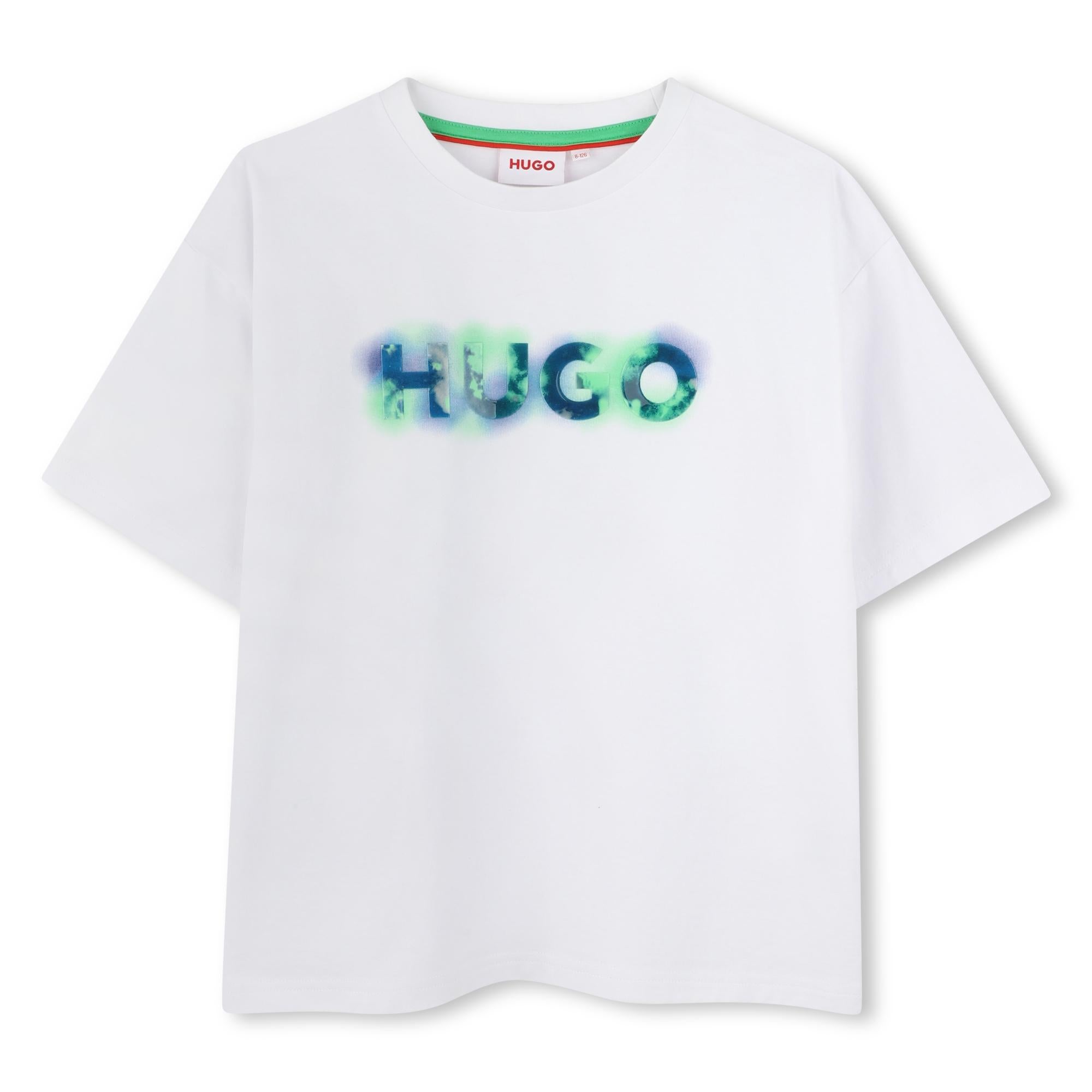 T-shirt con stampa grafica logo G00339 10P HUGO 