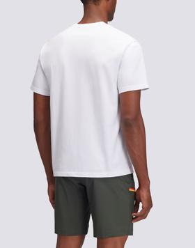 T-shirt con ricamo tricolore M666TEJS800 00601 SUNDEK 