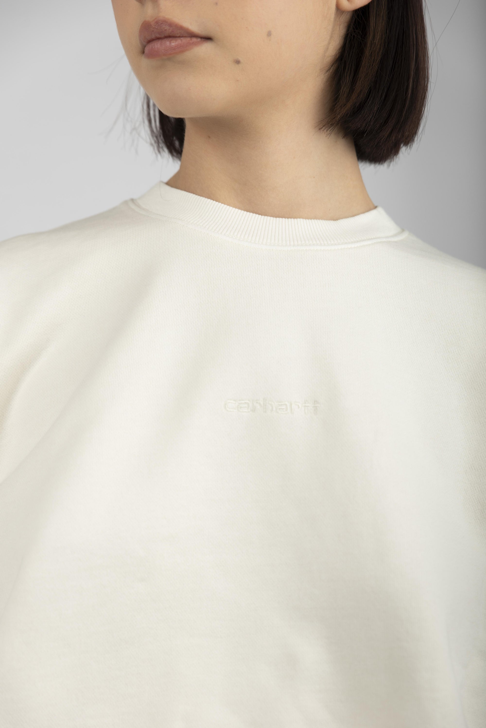 Felpa Women's Benton Sweatshirt wax garment dyed  I034511 D6GD CARHARTT WIP 