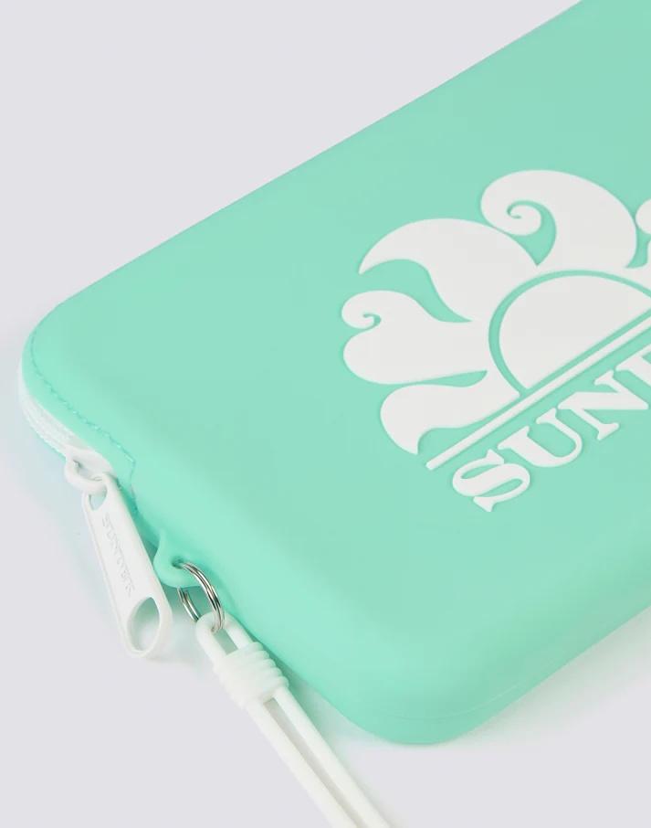 Mini pochette in gomma con logo AW748ABSL100 A7301 SUNDEK 