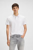 Polo slim fit in cotone elasticizzato con toppa con logo