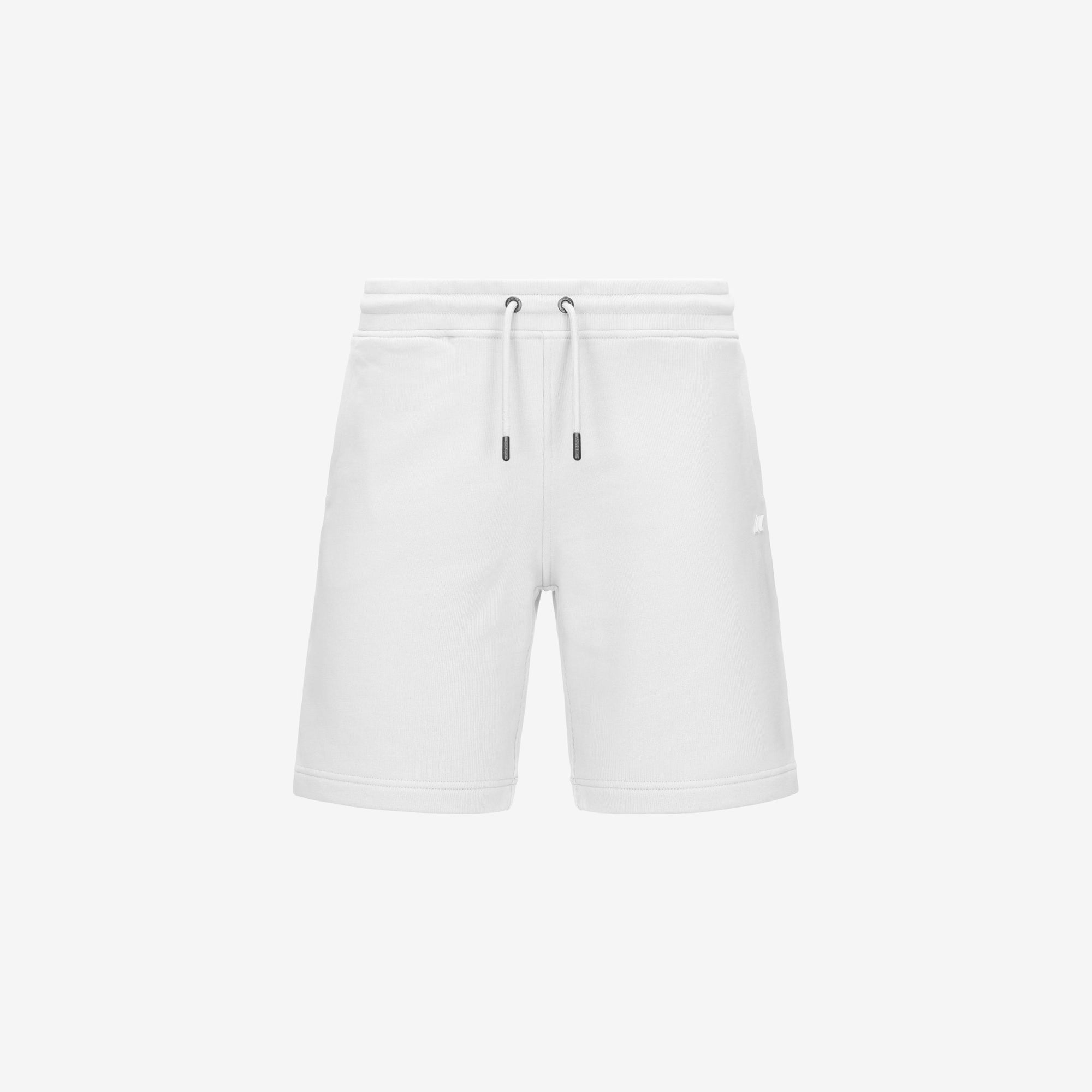 Bermuda da Uomo Sportivi in French Terry Bianco con Tasche K1151SW 001 K-WAY 