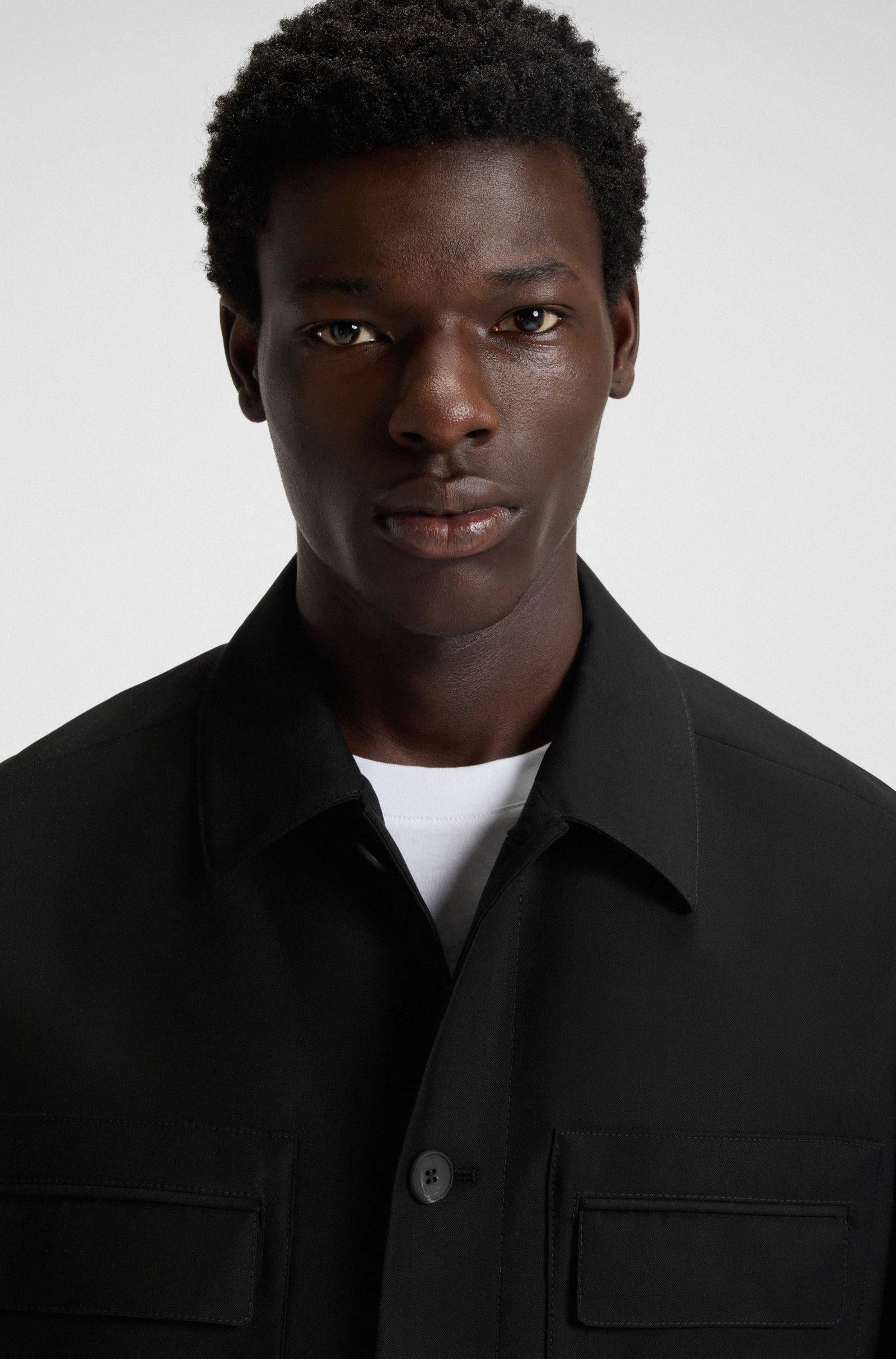 Giacca slim-fit in twill blend wool 50547219 001 HUGO 