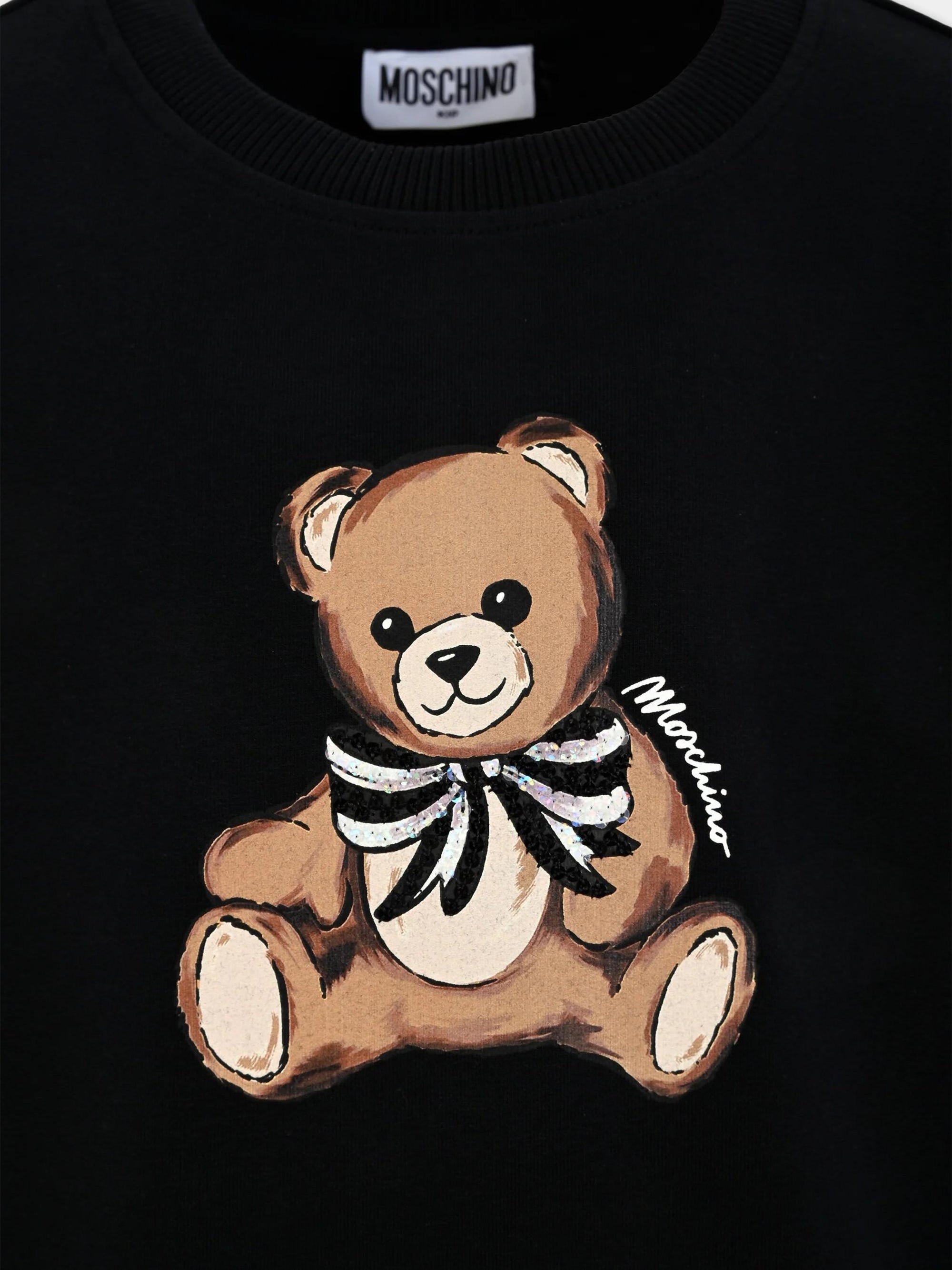 Abito con stampa Teddy Bear HDV0H7LDA16 60100 MOSCHINO KID 