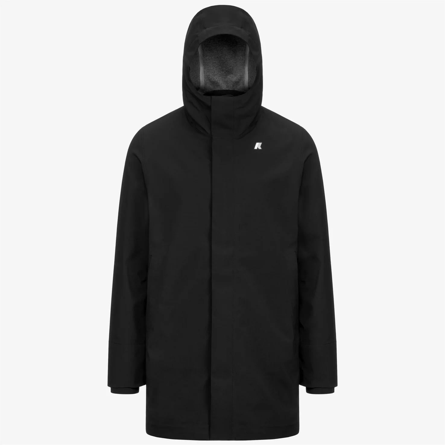 Giacca impermeabile da uomo a 3/4 grigio nero K5126SW USY K-WAY 