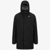 Giacca impermeabile da uomo a 3/4 grigio nero