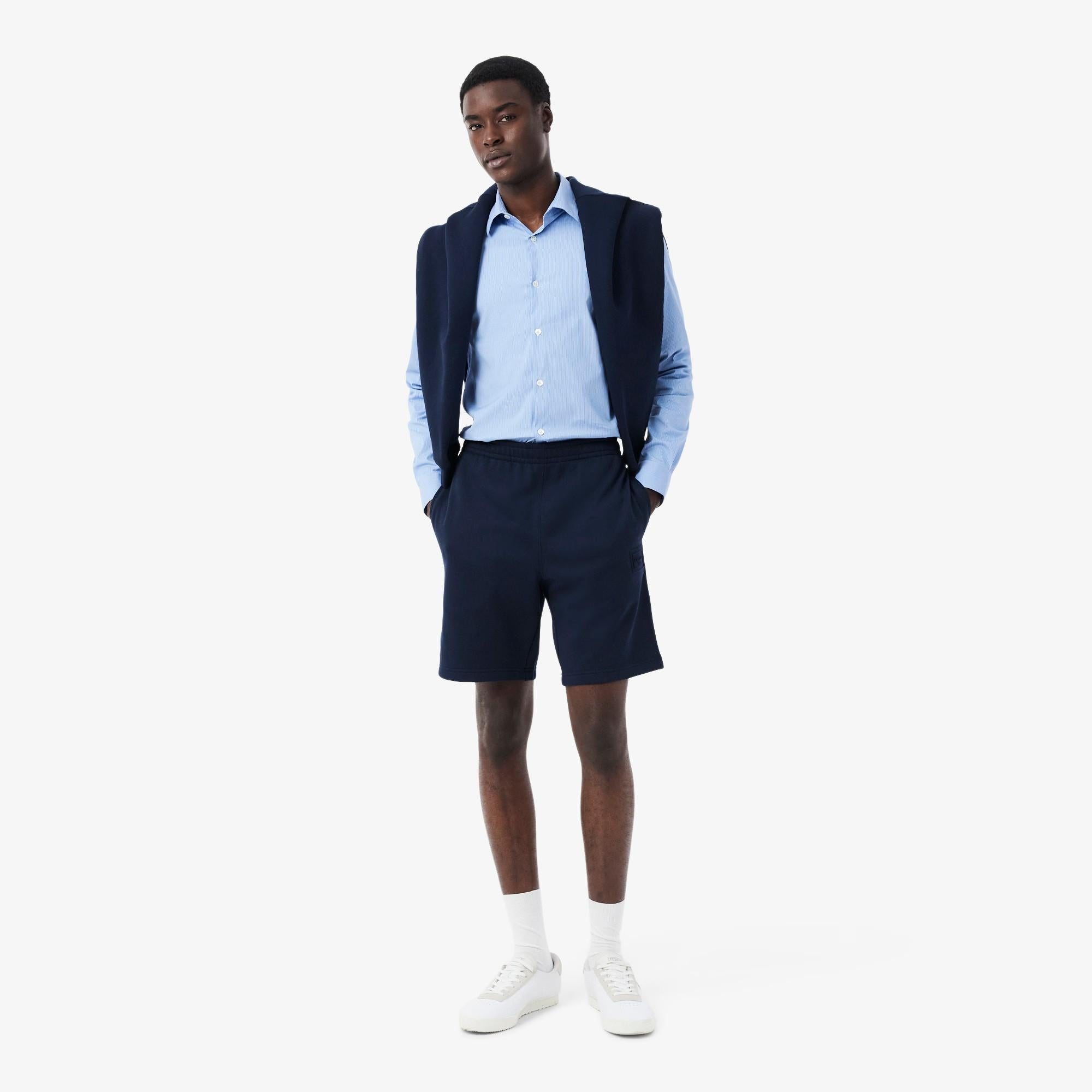 Shorts in tessuto felpato regular fit GH0788 166 LACOSTE 