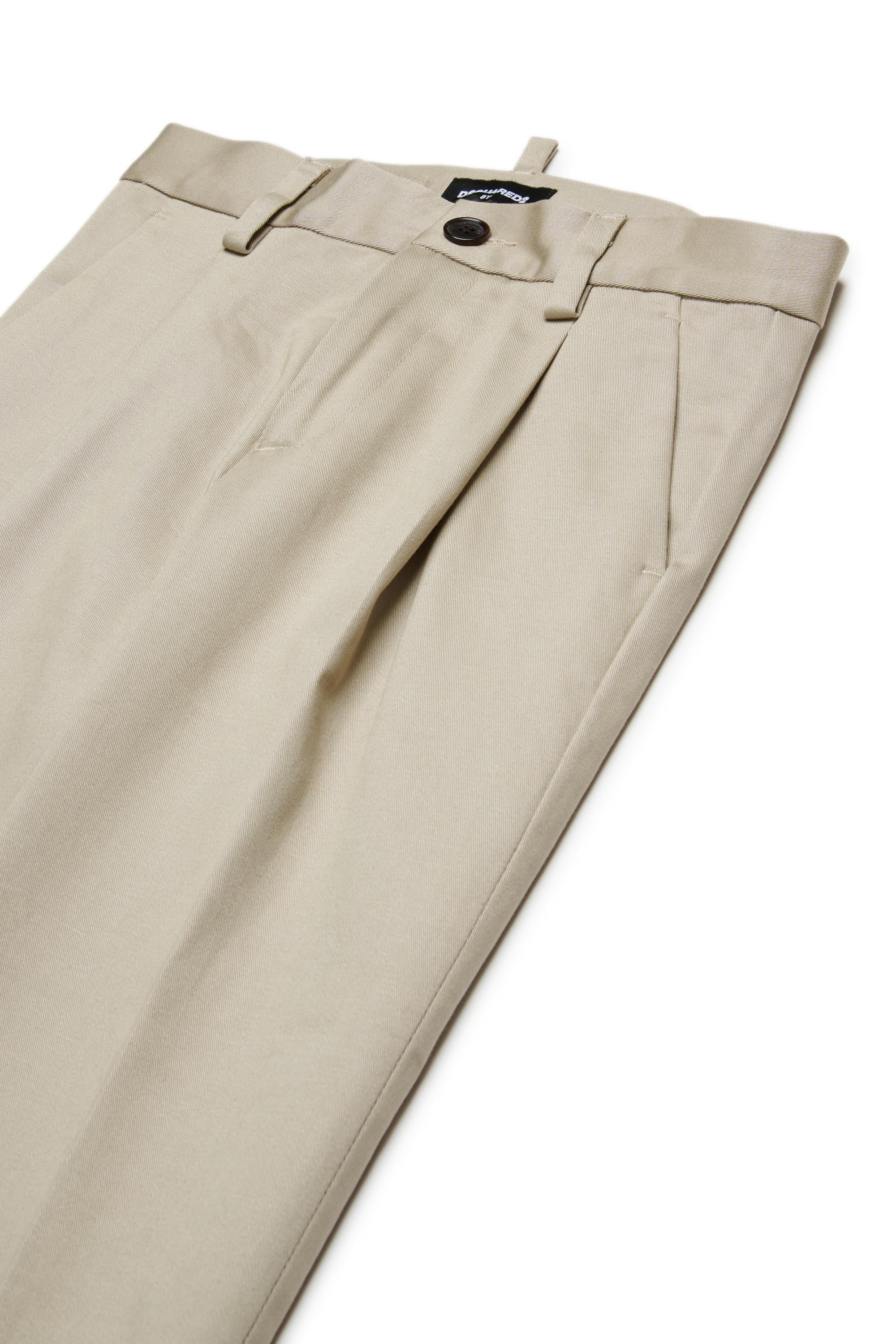 D2Kids Junior Tailored Pants Beige DQ2767D00XC DQ717 DSQUARED2 
